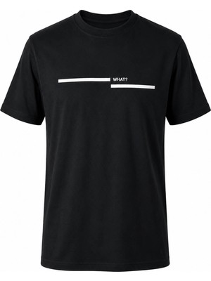 Trender What Baskı Süpreme Siyah Erkek T-Shirt 226-34