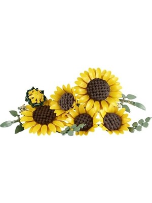 Botanicals Ayçiçeği Buketi 11502 - Yetişkinler Için Çeşitli Gelişim Aşamalarında 6 Ayçiçeği Içeren Dekoratif Çiçek Buketi Model Yapım Seti, Kadınlar ve Erkekler Için Hediye Fikri (686 Parça)