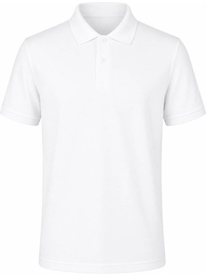 Trender Düz Pike Ekru Erkek Polo Yaka T-Shirt 2061