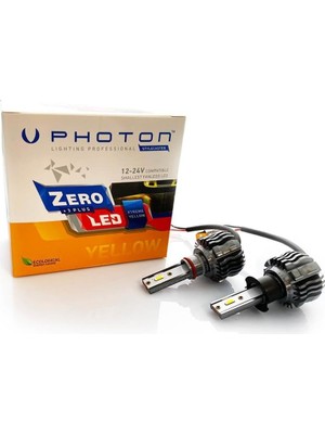 Photon Ampul Zero H3 Xtreme Yellow +3 Plus Fansız LED 12V-24V Headlight Pht ZR3723 Xy
