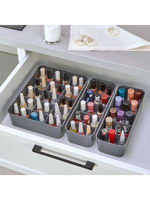 3'lü Düzenleyici, Mutfak, Banyo, Ofis, Yatak Odası, Makyaj Masası Organizer Set