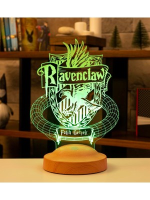 3D Potter Hediyesi Hogwarts Ravenclaw Binası LED Lamba