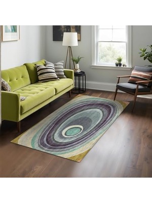 Reler Kadife Kaymaz Pamuk Tabanlı Yıkanabilir Antibakteriyel Salon Halısı 140X200