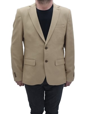 Twenhil Fistan Store Erkek Düz Klasik Kesim Normal Kalıp Çift Düğme Blazer Ceket