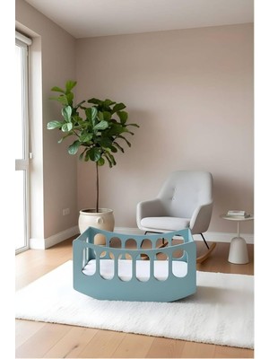 Arion Kids BEŞIK-%100 Mdf Kalitesi | Lake Boyalı | Sallanabilir | Mavi