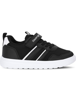 Slazenger Freedom I Unisex Çocuk Cırt Cırtlı Siyah / Beyaz Günlük Spor Ayakkabısı