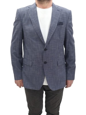 Twenhil Fistan Store Erkek Desenli Klasik Kesim Normal Kalıp Çift Düğme Blazer Ceket