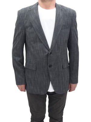 Twenhil Fistan Store Erkek Desenli Klasik Kesim Normal Kalıp Çift Düğme Blazer Ceket