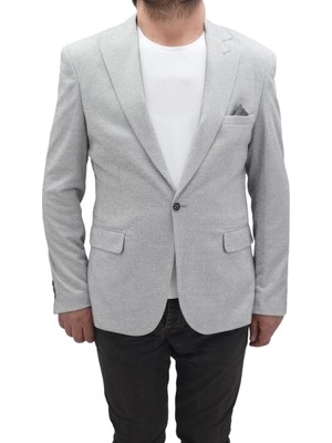 Twenhil Fistan Store Erkek Desenli Italyan Kesim Dar Kalıp Tek Düğme Blazer Ceket