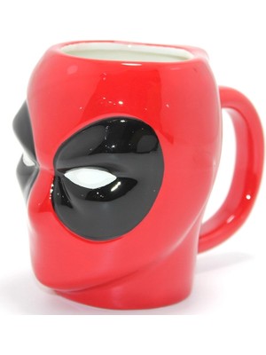 Ynt İthalat Marvel Deadpool 3D Kabartmalı Karakter Tasarımlı Kupa Bardak ALK4548