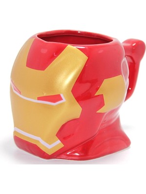 Ynt İthalat Marvel Iron Man 3D Kabartmalı Kask Tasarımlı Kupa Bardak ALK4541