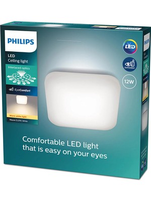 Philips Mauve Kare Plafonyer 12W 2700K