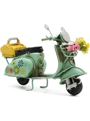 Aksiyon Global Dekoratif Metal Scooter Önü Sepetli