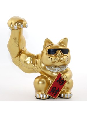 Aksiyon Global Polyester Şanslı Kedi Figürü