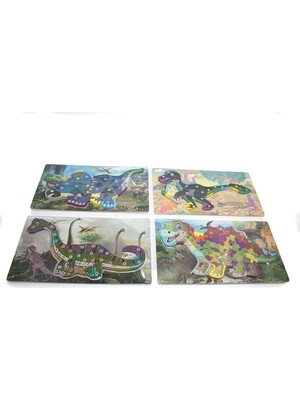 Aksiyon Global 1 Adet Puzzle Dinazor Yapboz