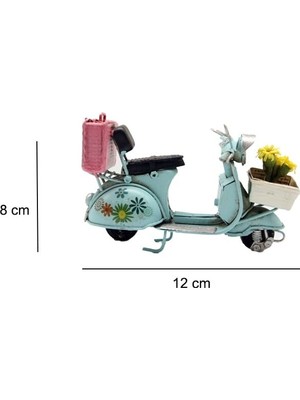 Aksiyon Global Dekoratif Metal Scooter Önü Sepetli