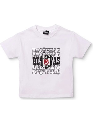 Beşiktaş Unisex Lisans Tişört Bisiklet Yaka Kısa Kol