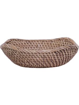 Yargıcı Rattan Yuvarlak Sepet(18x6 Cm)