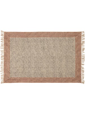 Yargıcı Çiçek Desenli Dikdörtgen Kilim(120x180 Cm)