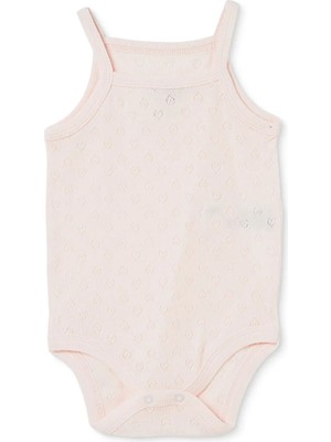 Hellobaby Kız Bebek Jakarlı Ip Askılı Body Bisiklet Yaka Ip Askılı