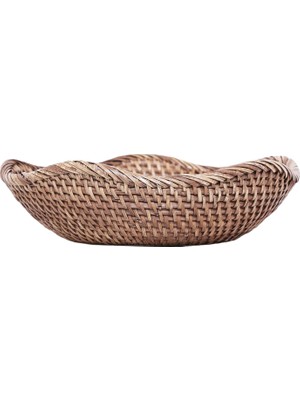Yargıcı Rattan Yuvarlak Sepet(23x6 Cm)