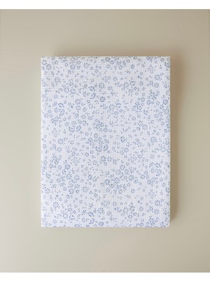 English Home Bloomlet Mavi Çift Kişilik Pike 200X220 cm Pamuk - Polyester Desenli 1 Parça