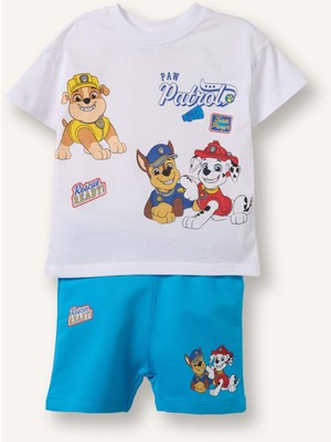 DeFacto Paw Patrol 2'li Lisanslı Beyaz Takım Erkek Bebek H4125A526HS