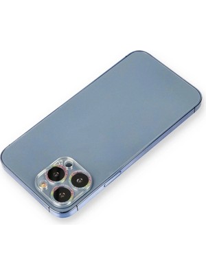 Durukar®  iPhone 12 Pro Max Shine Kamera Lens Koruma Cam - Rainbow