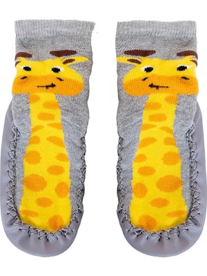 Hellobaby Erkek Bebek Çarık Çorap Hayvan Baskılı