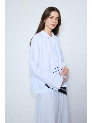 DeFacto Regular Fıt Poplin Uzun Kollu TUNIK H5622AX26SM