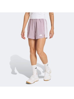 Adidas We 3s Wvn Sh Kadın Mor Antrenman Şortu.-