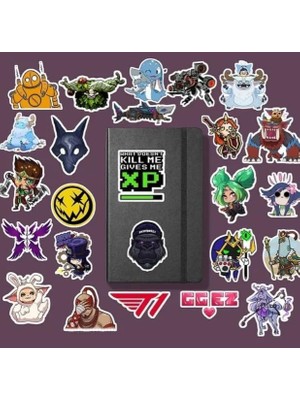 Güzel Hediyem Lol Sticker Paketi/bullet Journal Defter Çıkartma Ajanda Laptop Etiket