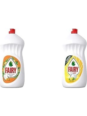 Güzel Hediyem Sıvı Bulaşık Deterjanı Portakal Kokulu, 1500 ml & Fairy Ultra Hızlı Sıvı Bulaşık Deterjanı Limon ve Limonu, 1500 ml
