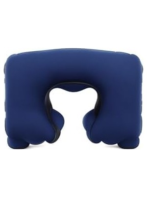 Güzel Hediyem Şişme Seyahat Yastığı Boyun Destekli Taşınabilir ve Ergonomik Tasarım Uçak Araba ve Yolculuklar Için Ideal (Gri)
