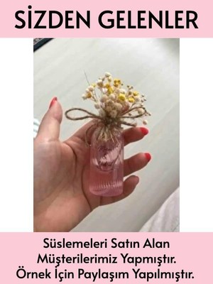 Güzel Hediyem Kiraz Çiçeği Rengi Boş Plastik Şişe 50 Adet 50 ml Kolonya Söz Nişan Düğün Nikah DNZ21JPN