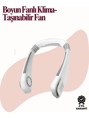Savarga Kanatsız Boyun Tipi Fan | Giyilebilir Serinletici, Düşük Sesli, Hafif Abs Gövde, USB Şarj Edilebilir