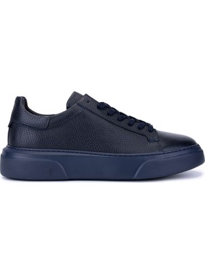 Tamer Tanca Erkek Hakiki Deri Lacivert Taban Sneakers & Spor Ayakkabı 1212 2501 Erk Ayk Y26 Lacı Tbn/lacı Fltr