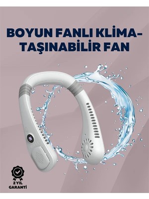 Savarga Kişisel Klima Fanı | 360° Dairesel Hava Akışı, Bladeless Tasarım, 5 Rüzgar Hızı, Taşınabilir ve Sessiz