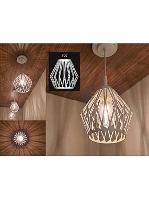 DK Creative Modern Geometrik 3D Baskı Sarkıt Avize E27 Duy 18 cm