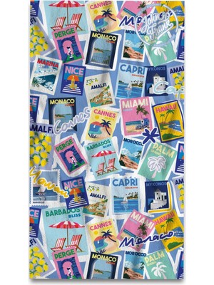 John Frank Unisex Plaj Havlusu JFSSTW10-SUMMER Sun