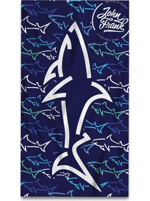 John Frank Unisex Plaj Havlusu JFSSTW30-GREAT Shark