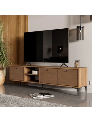 Mezza 1360 Vision TV Ünitesi Ürgüp Modern Tasarım Kaplan Rengi Suntalam Malzeme 180 cm