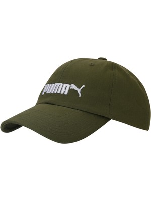 Puma Essentials No. 2 Logo Şapka Burnt Olive Renkli Unisex Kullanıma Uygun Standart Beden