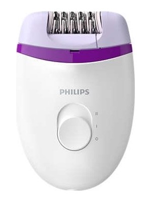 Philips Satinelle Essential Kablolu Kompakt Epilatör Beyaz Yıkanabilir Başlık ile 4 Hız Ayarı