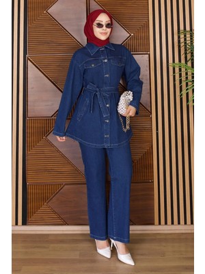 Missvalle Luna Denim Takım Koyu Mavi 19299