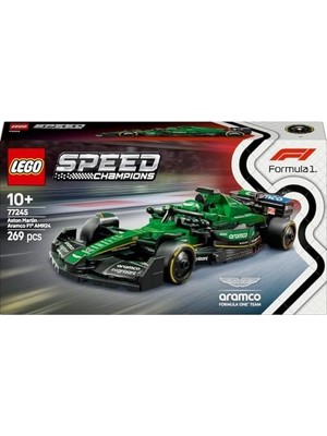 Grains Global Speed Champions Martin Aramco F1 AMR24 Yarış Arabası 77245 – 10 Yaş ve Üzeri Için Koleksiyonluk Sürücü Minifigürü Içeren Yapım ve Sergileme Seti, Babalar Günü Hediyesi (269 Parça)