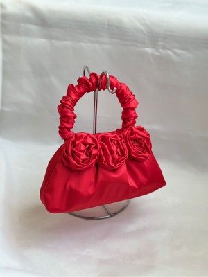 Posst Bag Güllü Saten Portföy Abiye El Çantası