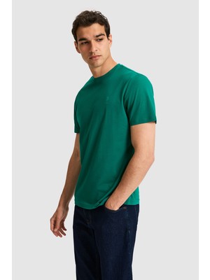 U.s. Polo Assn. Erkek Koyu Yeşil Tişört Basic 50326953-VR079