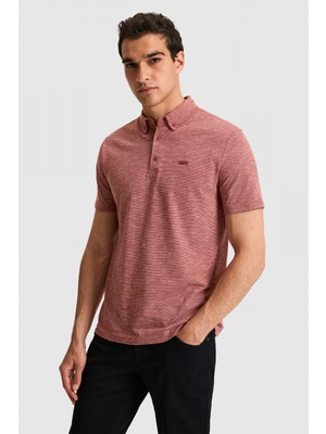 U.S. Polo Assn. Erkek Regular Fit Polo Yaka Açık Pembe Tişört 50322532-VR078