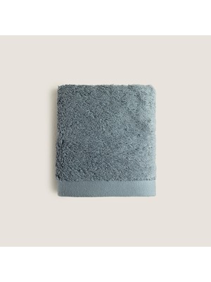 Chakra Solıd Bambu El Havlusu 33X33 cm Çelik Mavi